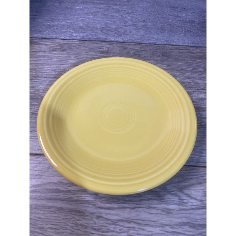 Fiesta Bread and Butter Plate Unisex 7.25in Sunflower Yellow Excellent Rings